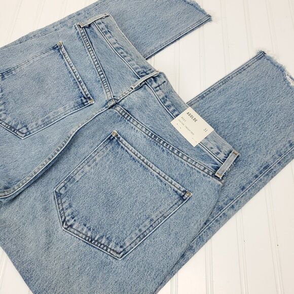 AGOLDE Riley High Rise Straight Crop Jeans - Picture 13 of 15